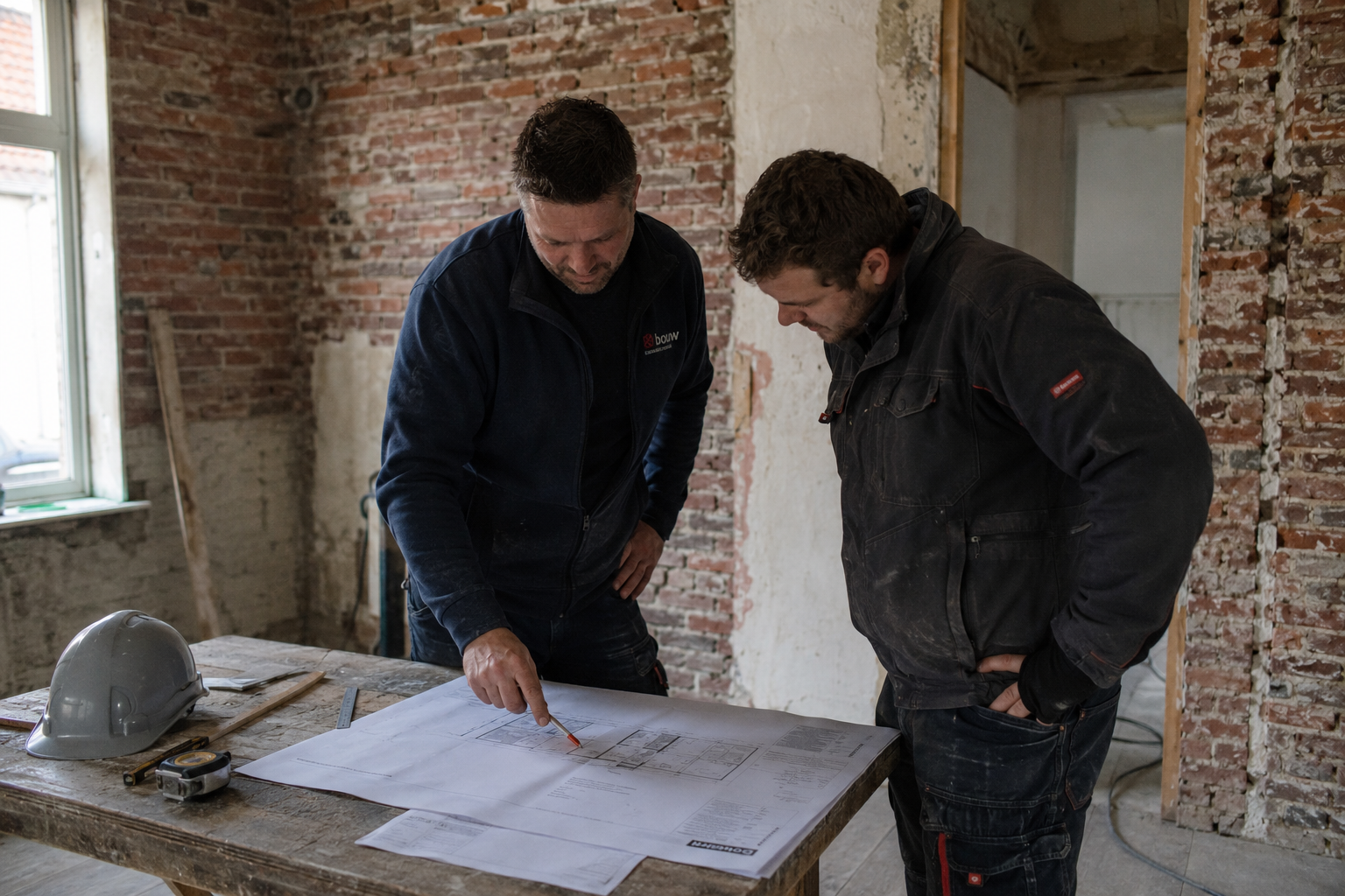 Bouwproject in uitvoering